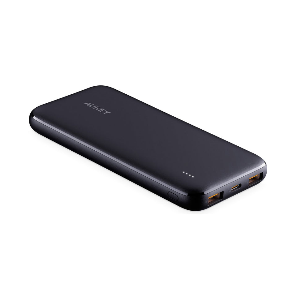 Aukey PB-N73/PB-N73S/PB-N73C Ultra Thin Portable Charger 10000mAH 3-Port USB C PD 12W / 18W Fast Charge Power Bank