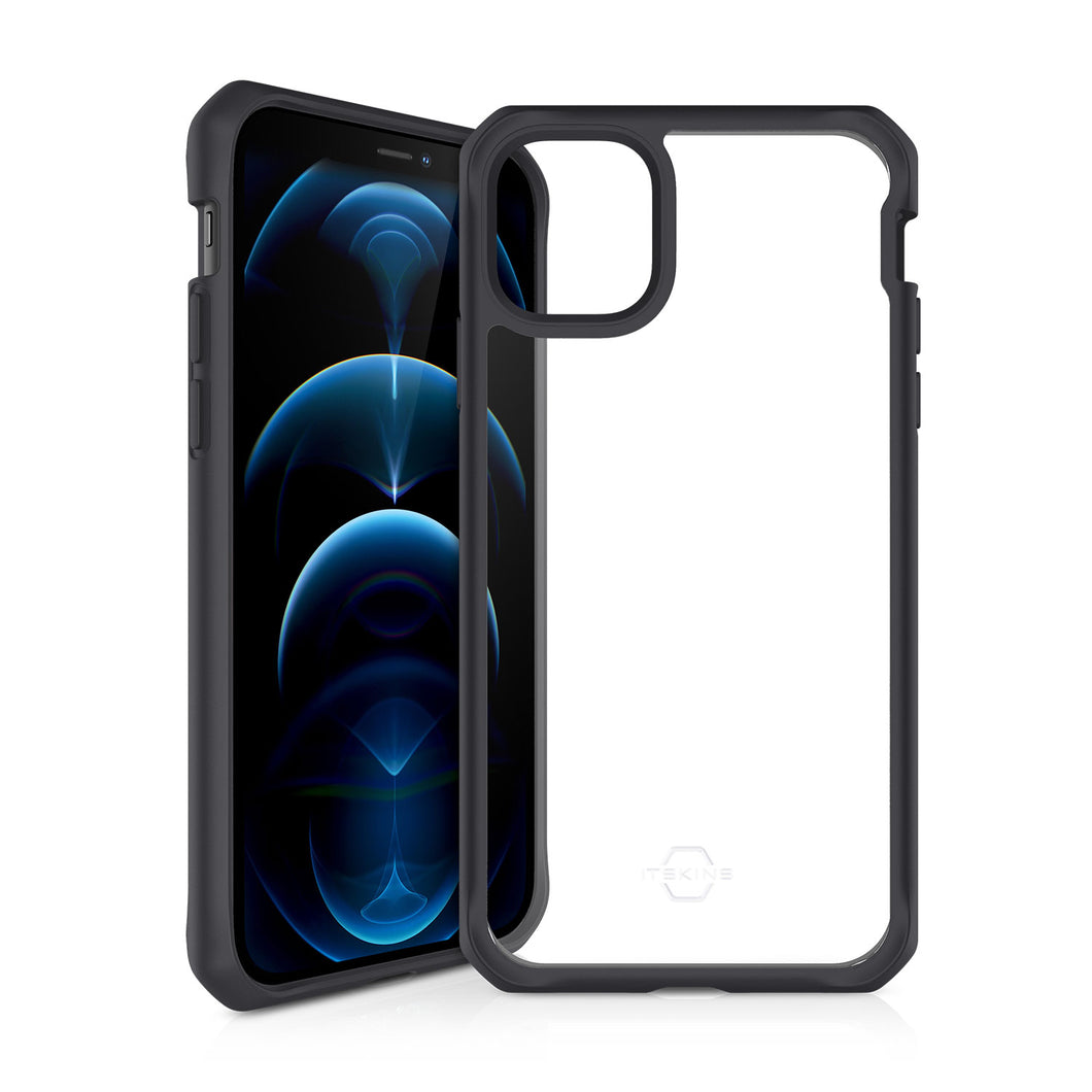 ITSKINS Hybrid Solid Black for iPhone 12/12 Pro Case