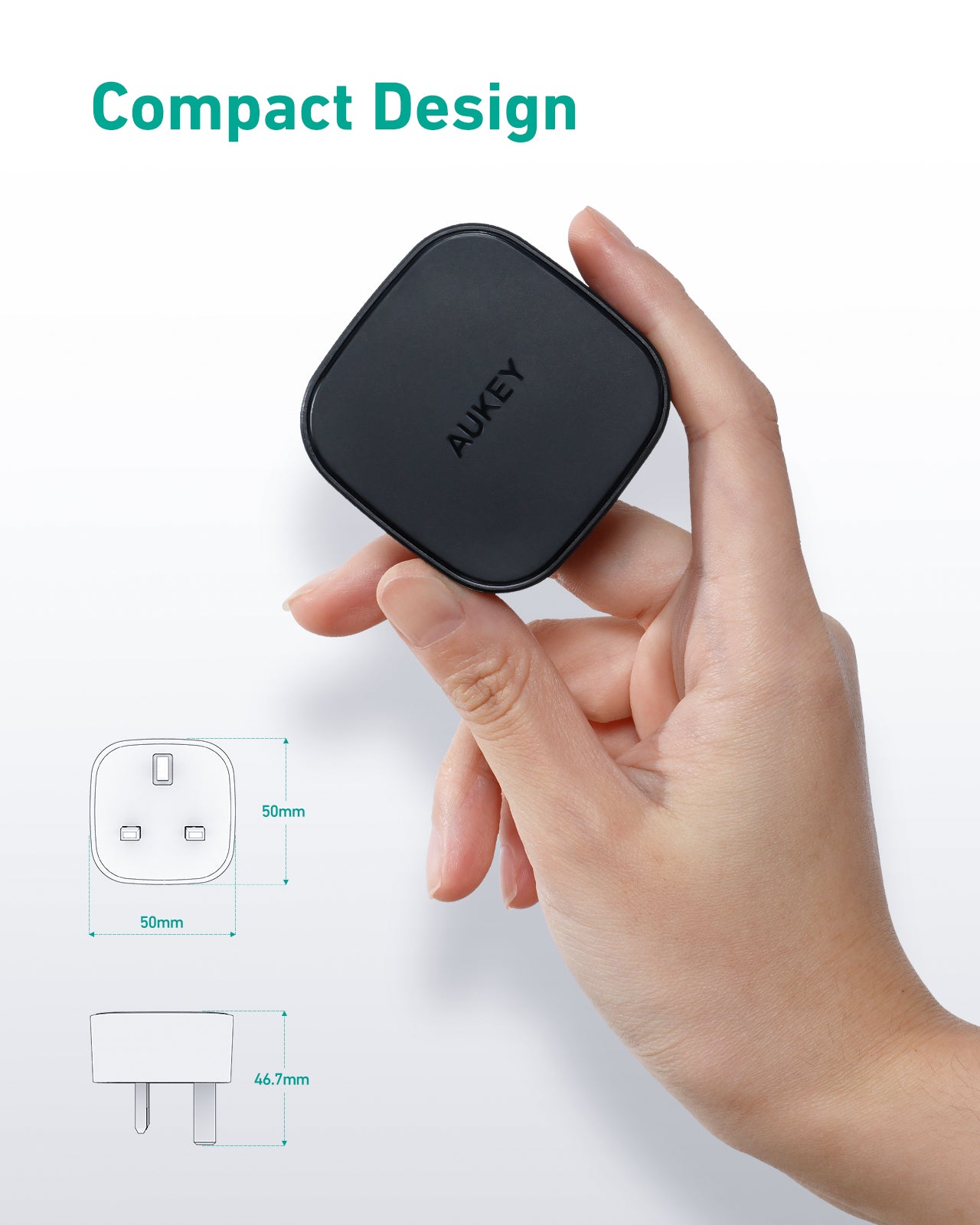 Aukey PA-Y25 20W USB C Compact Wall Charger