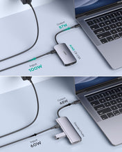 Load image into Gallery viewer, Aukey CB-C85 USB C Hub 8-in-1 with 4K HDMI, USB 2.0. USB 3.0, 100W PD Charging, SD&amp;Micro SD Card Reader
