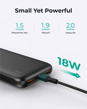 Load image into Gallery viewer, Aukey PB-N73/PB-N73S/PB-N73C Ultra Thin Portable Charger 10000mAH 3-Port USB C PD 12W / 18W Fast Charge Power Bank
