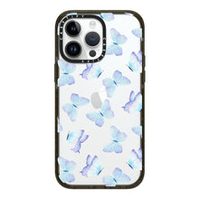 Load image into Gallery viewer, Casetify &quot;Lilac aqua blue watercolor hand painted butterfly&quot; Impact Case for iPhone 14 Plus/ 14 Pro/ 14 Pro Max
