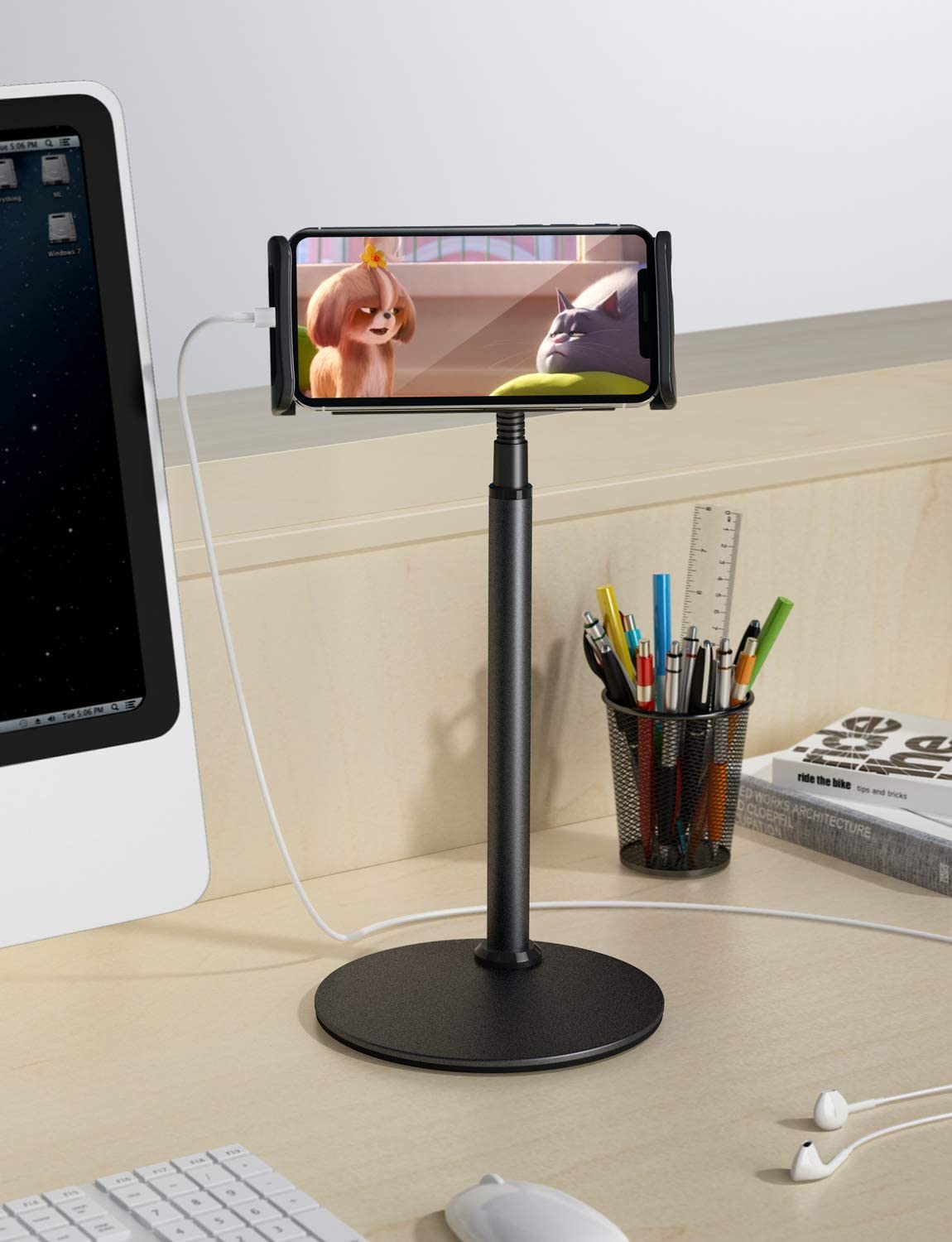 MONO Dsign Tabletop Phone and Tablet Stand with Flexible Gooseneck