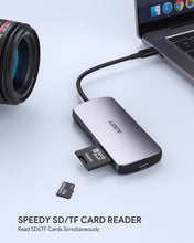 Load image into Gallery viewer, Aukey CB-C85 USB C Hub 8-in-1 with 4K HDMI, USB 2.0. USB 3.0, 100W PD Charging, SD&amp;Micro SD Card Reader
