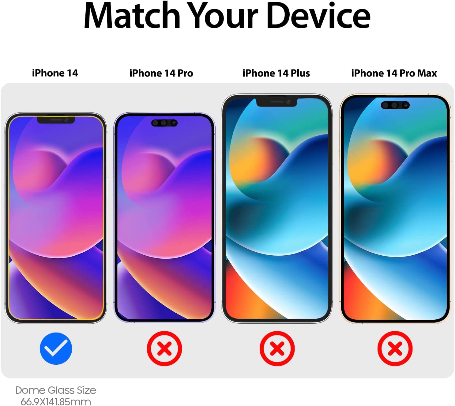 Whitestone iPhone 14 Tempered Glass Screen Protector