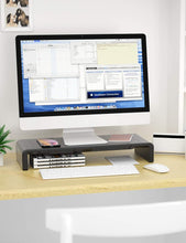 Load image into Gallery viewer, MONO Dsign Desktop Monitor Stand with Built in Storage and Phone Stand
