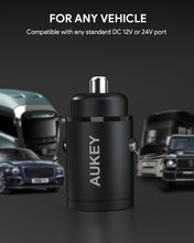 Load image into Gallery viewer, Aukey CC-A4 Dual Port USB-C 30W PD Car Charger
