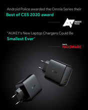 Load image into Gallery viewer, Aukey PA-B4 Omnia Duo 65W Dual-Port PD Wall Charger with GaNFast Tech
