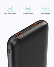 Load image into Gallery viewer, Aukey PB-N73/PB-N73S/PB-N73C Ultra Thin Portable Charger 10000mAH 3-Port USB C PD 12W / 18W Fast Charge Power Bank
