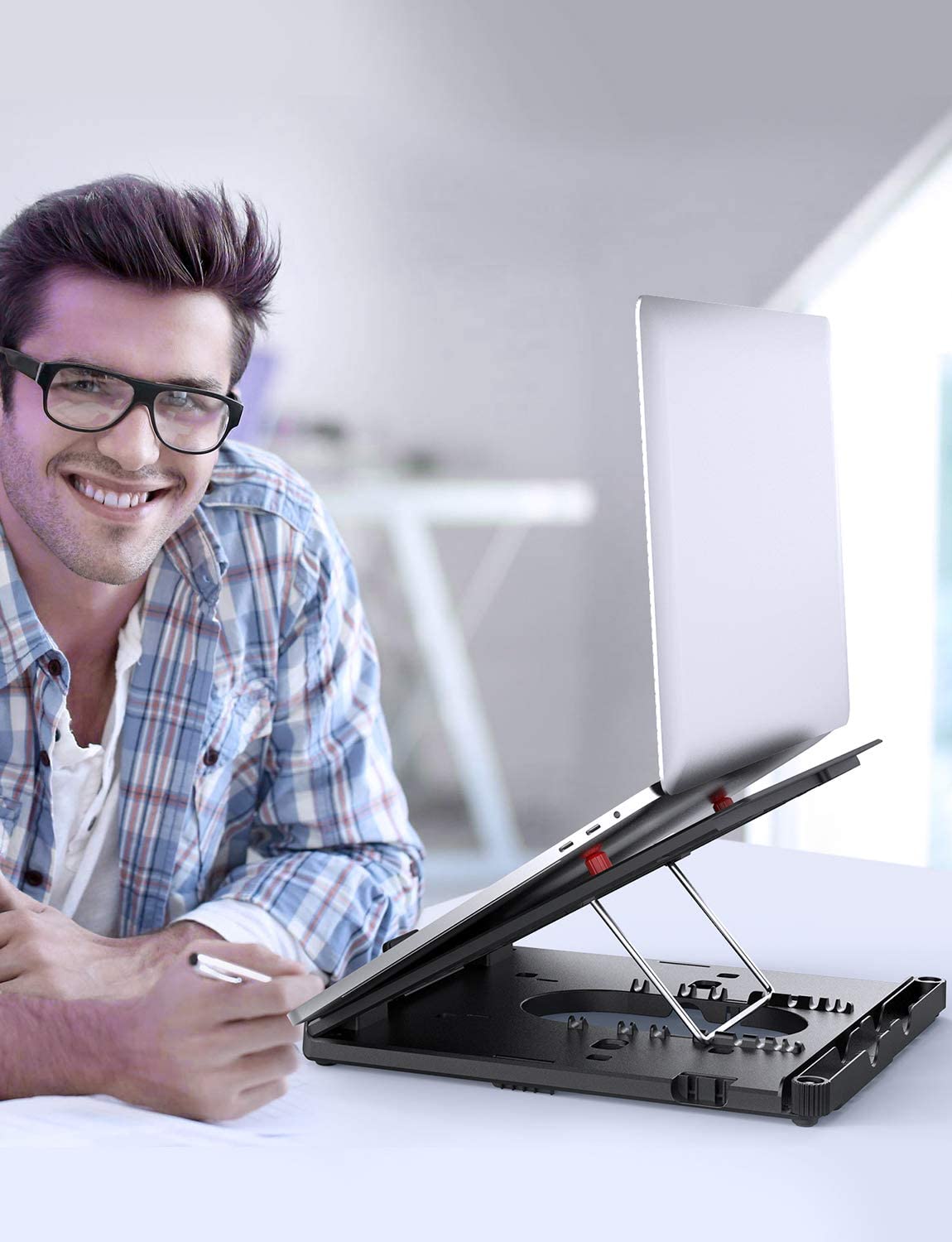 MONO Dsign Foldable Laptop Stand Sturdy Compact and Mult-functional