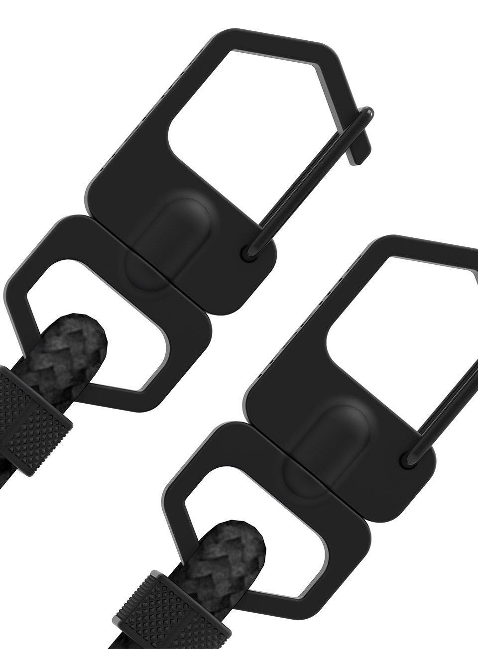 ITSKINS Hybrid Sling for iPhone 13 - Black and Transparent