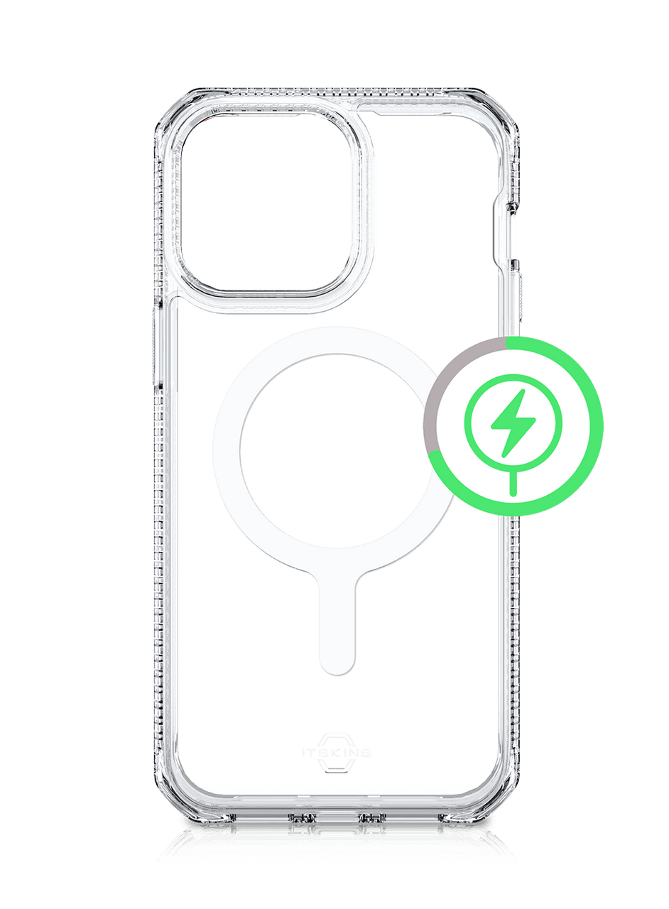 ITSKINS Hybrid R Clear (MagSafe Compatible) for iPhone 14 / 14 Pro / 14 Plus / 14 Pro Max - Transparent
