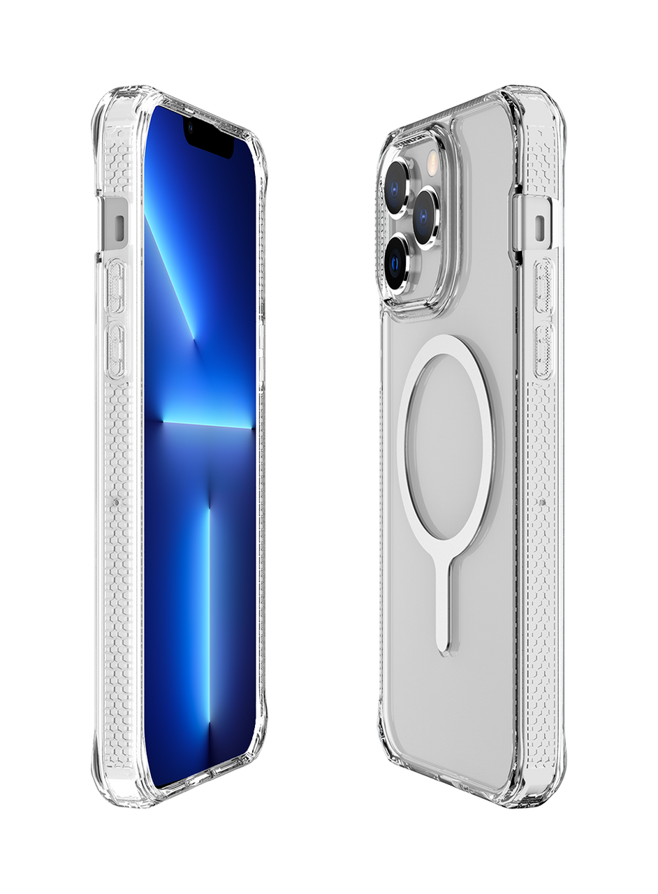 ITSKINS Hybrid R Clear (MagSafe Compatible) for iPhone 14 / 14 Pro / 14 Plus / 14 Pro Max - Transparent