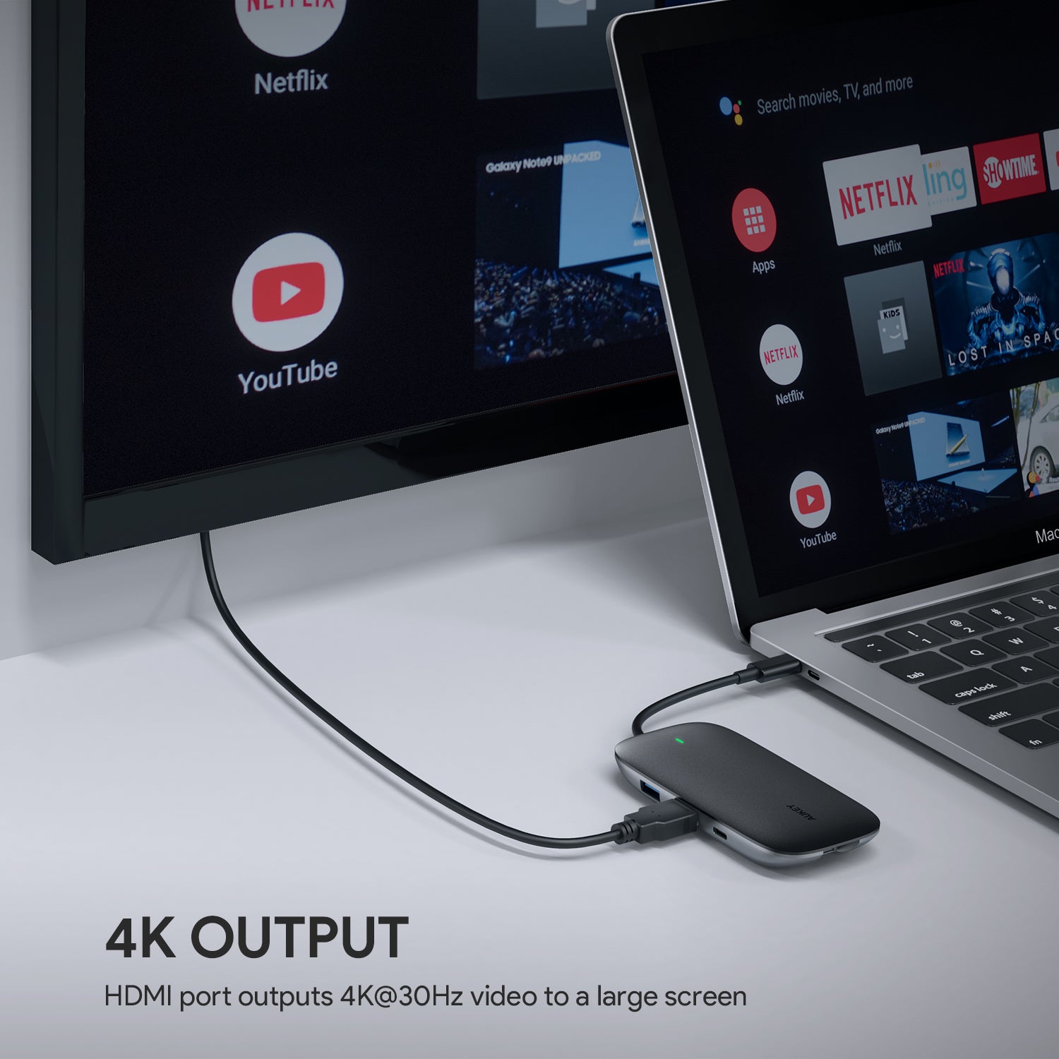 Aukey CB-C71 8 in 1 USB-C Hub