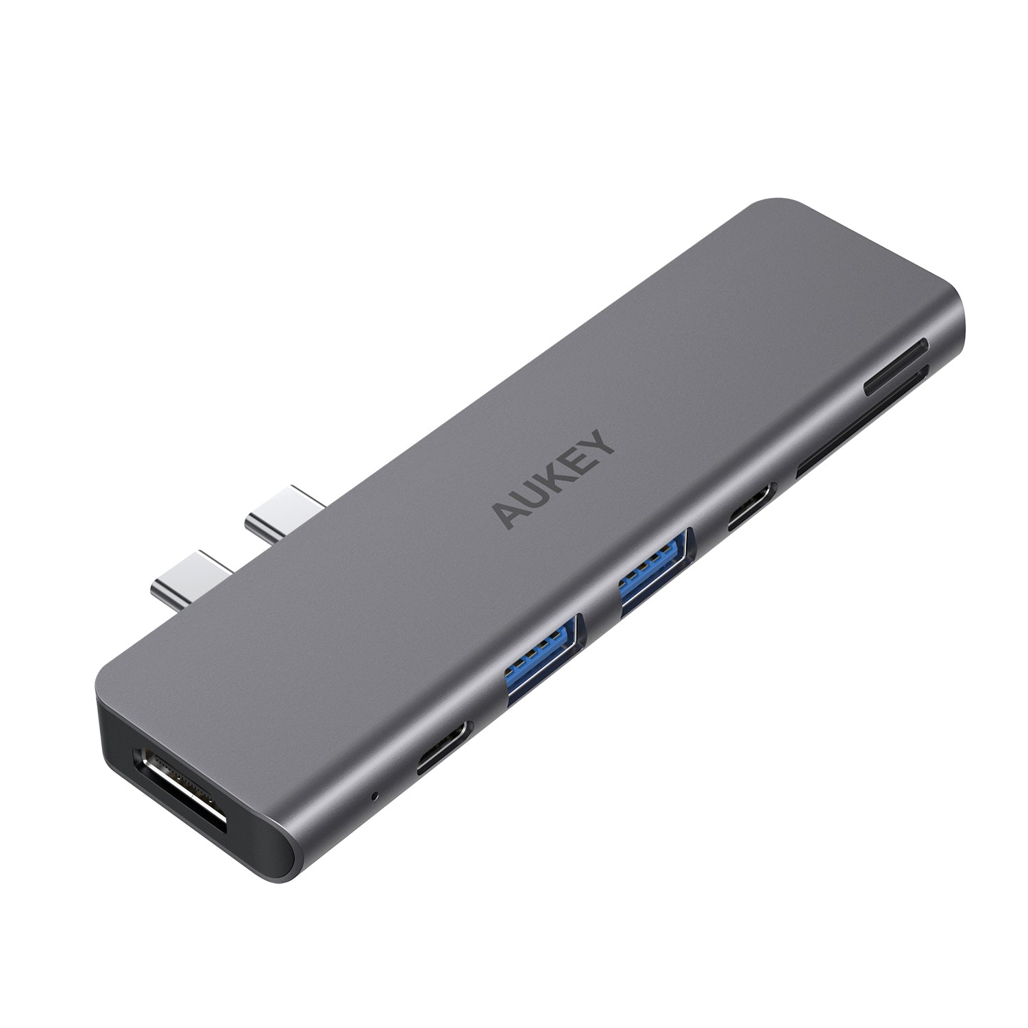 Aukey CB-C76 Type C to USB 3.0 7-in-1 Thunderbolt 3 Hub
