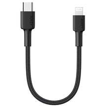 Load image into Gallery viewer, Aukey CB-CL12 0.18m Type-C to Lightning Nylon Cable
