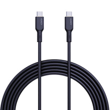 Load image into Gallery viewer, Aukey CB-SCC241/CB-SCC242 Circlet Blink 240W Silicone USB-C to USB-C Cable 1m/1.8m - Black
