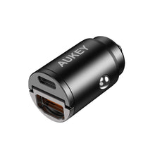 Load image into Gallery viewer, Aukey CC-A3 30W PD Dual Port Fast Car Charger
