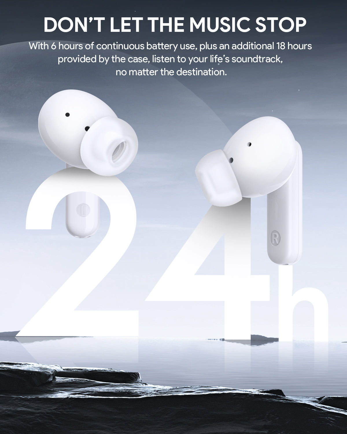 AUKEY EP-M1NC True Wireless Earbuds w Active Noise Cancellation, Stunning Sound Quality, Seamless Connection & IPX5 Waterproof