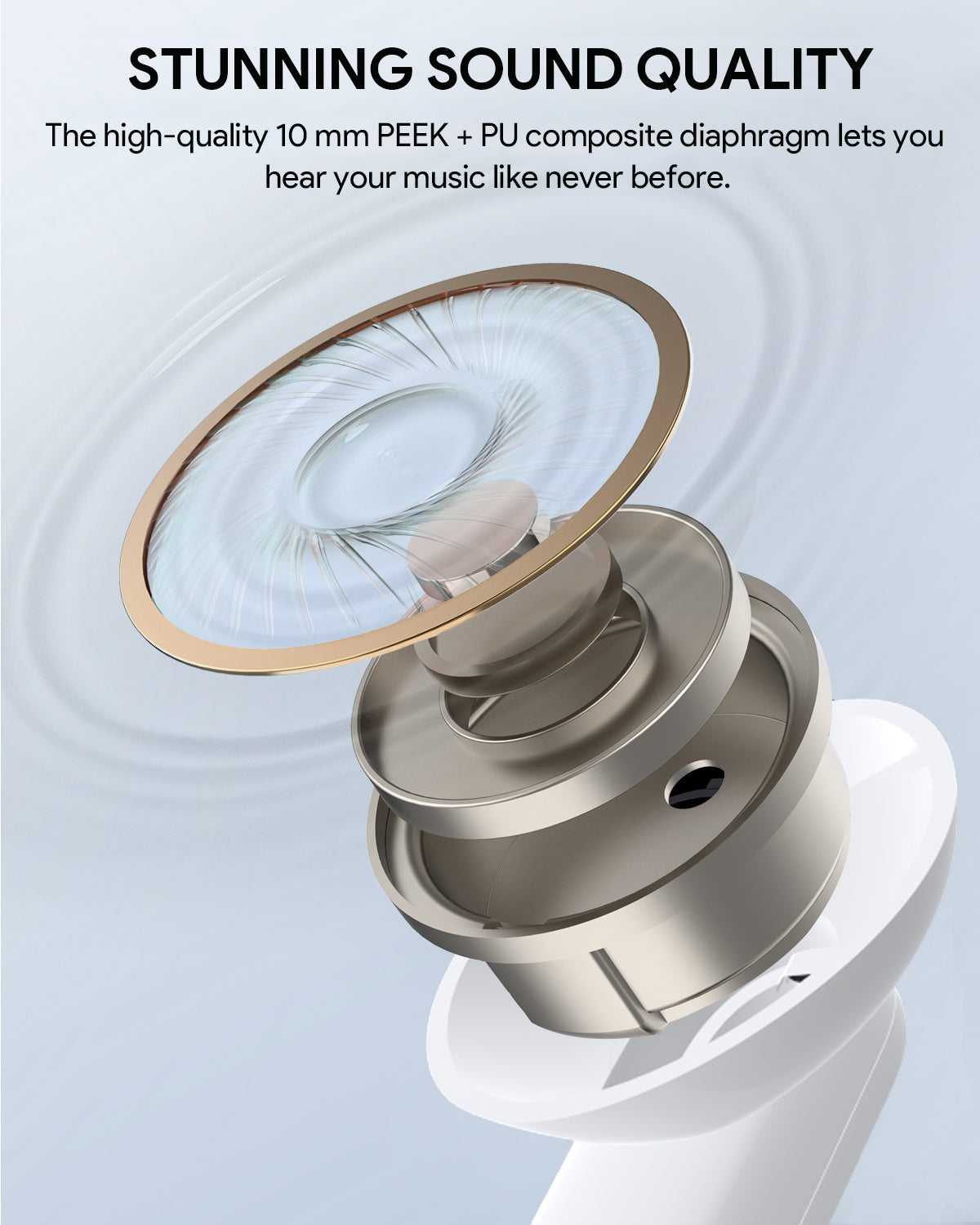 AUKEY EP-M1NC True Wireless Earbuds w Active Noise Cancellation, Stunning Sound Quality, Seamless Connection & IPX5 Waterproof