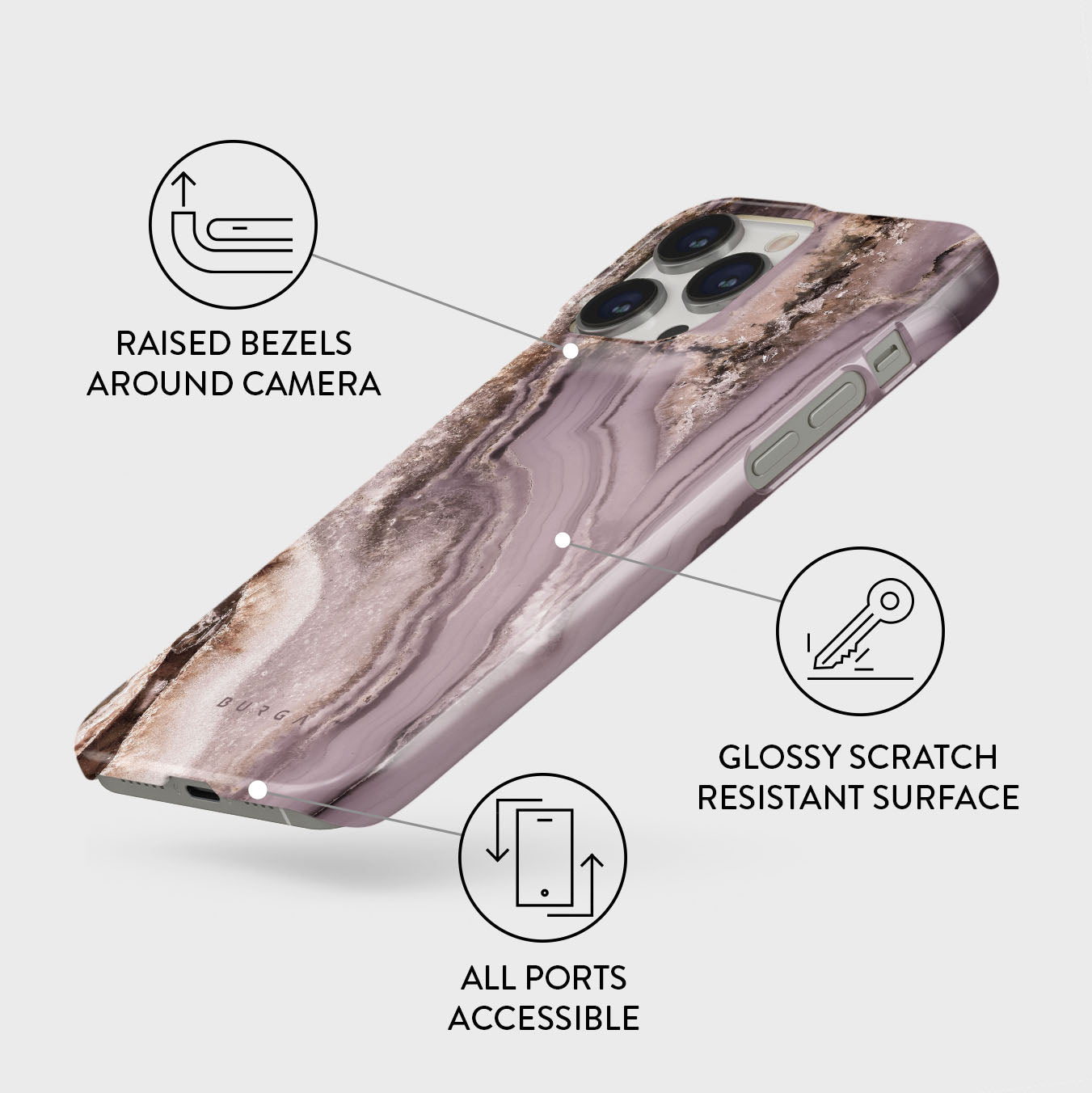 Burga Golden Taupe Tough Magsafe Case for iPhone 14 Pro / 14 Pro Max