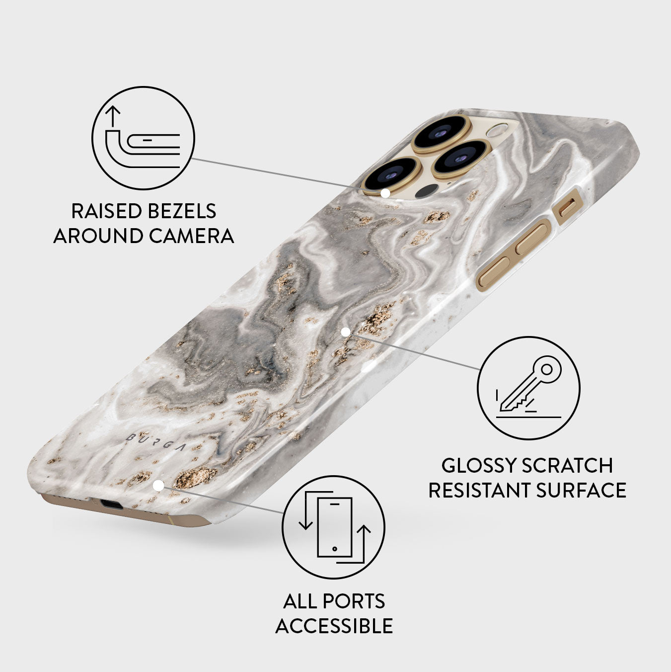 Burga Snow Storm Tough Case for iPhone 13 / 13 Pro / 13 Pro Max