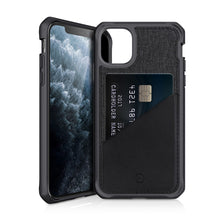 Load image into Gallery viewer, ITSKINS Hybrid Fusion Black &amp; Grey iPhone 11 Pro Case
