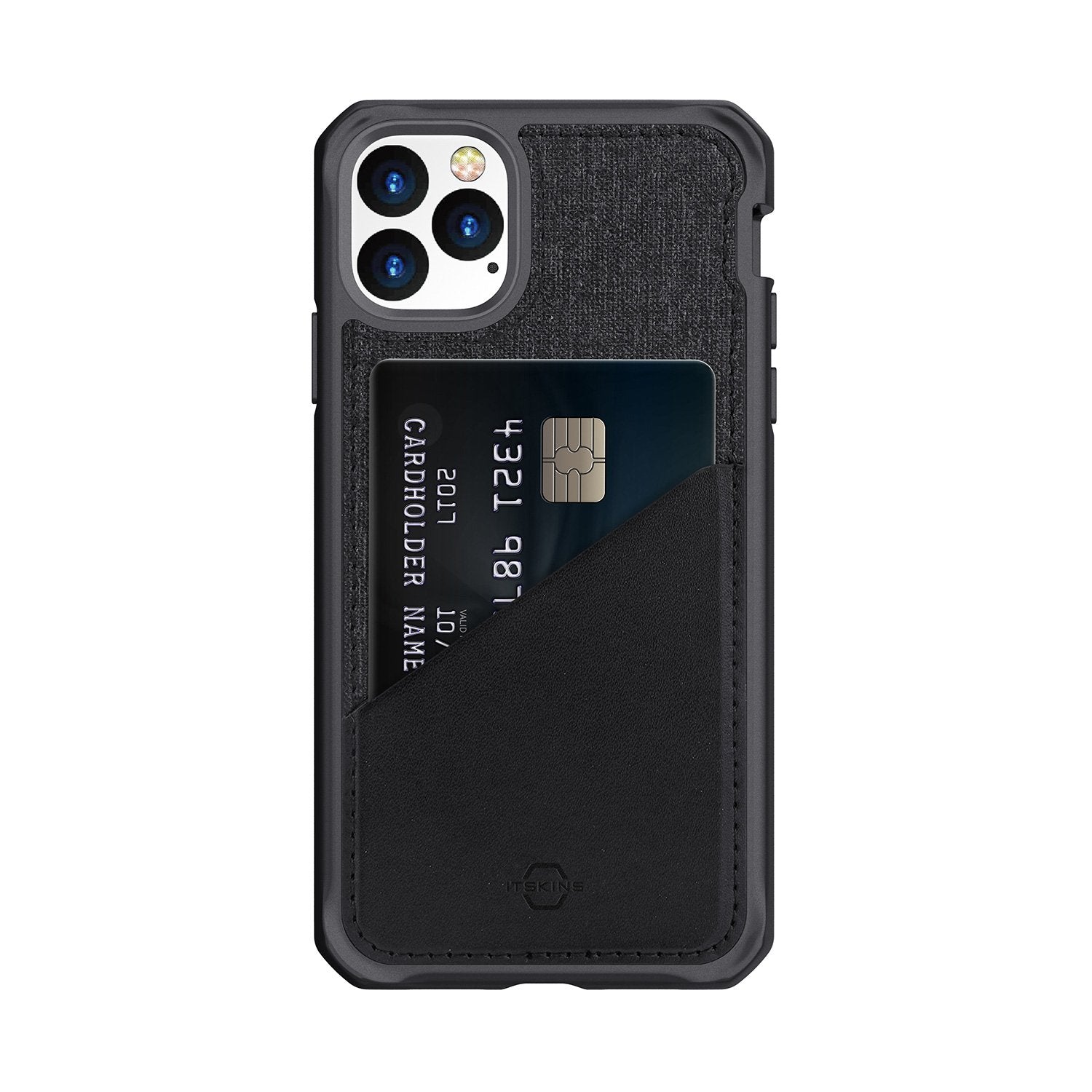 ITSKINS Hybrid Fusion Black & Grey iPhone 11 Pro Max Case