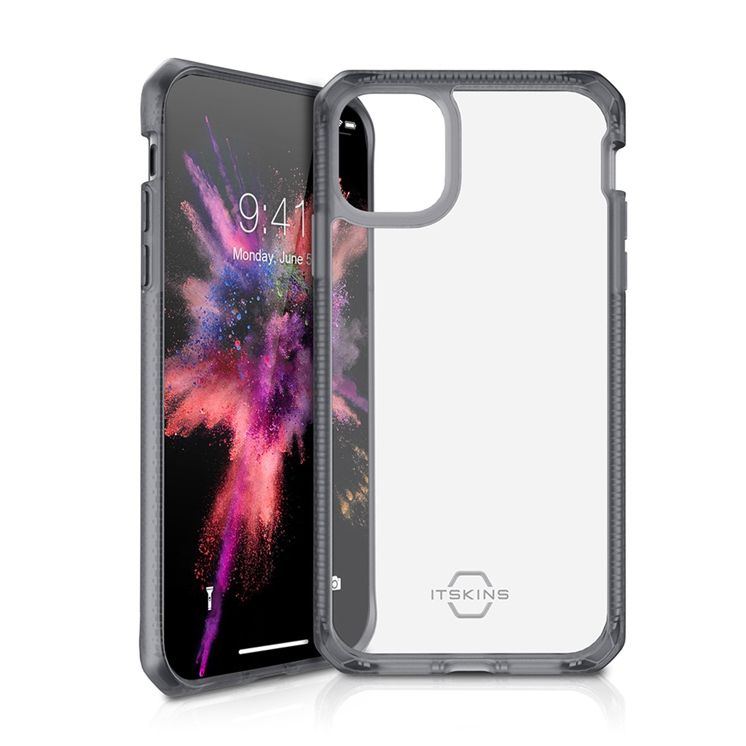 ITSKINS Hybrid Frost (MKII) Black & Transparent iPhone 11 Case