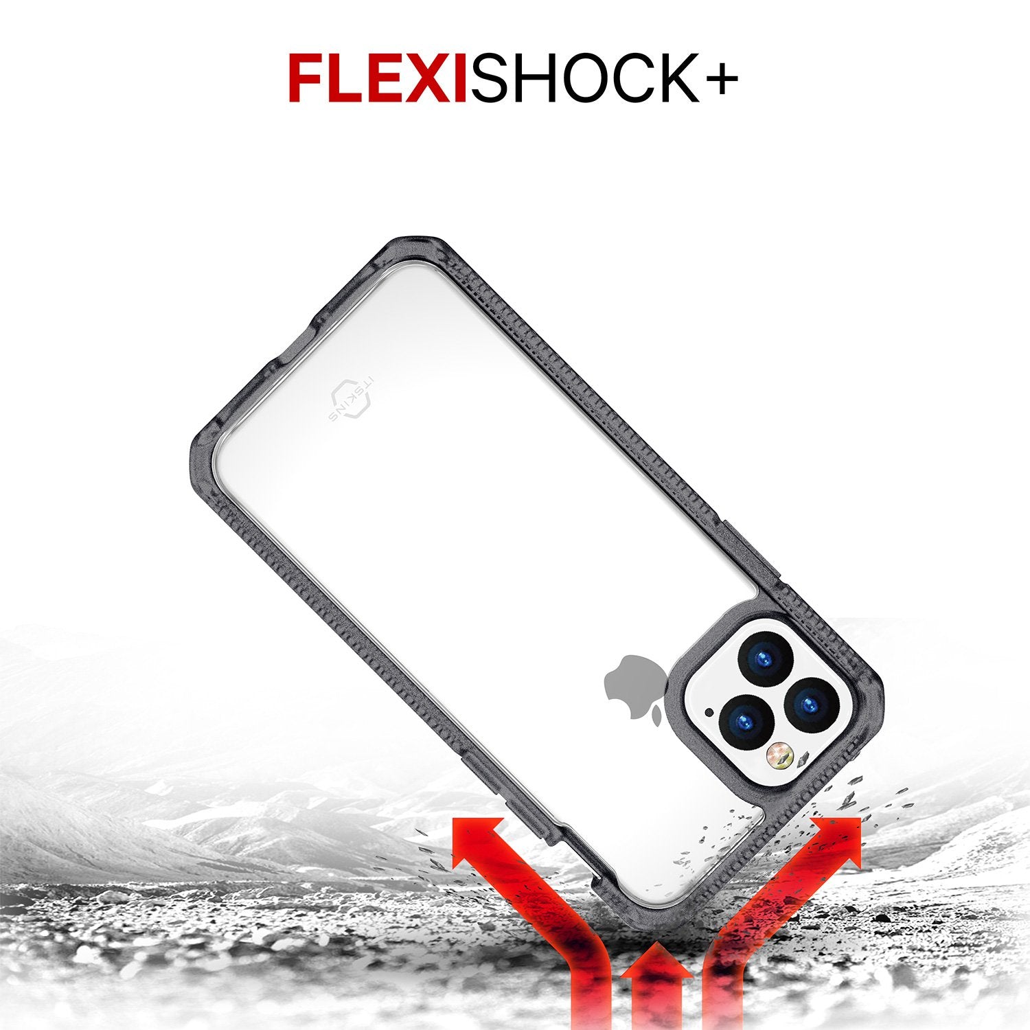 ITSKINS Hybrid Frost (MKII) Black & Transparent iPhone 11 Pro Max Case