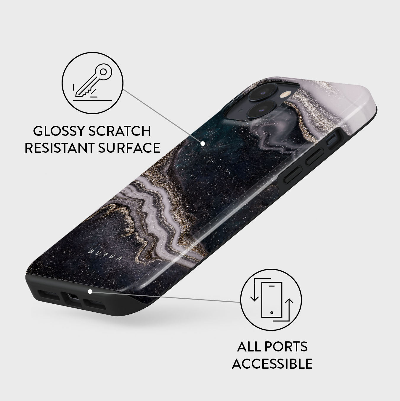 Burga Magic Night - iPhone 13 / 13 Pro / 13 Pro Max Tough Phone Cases