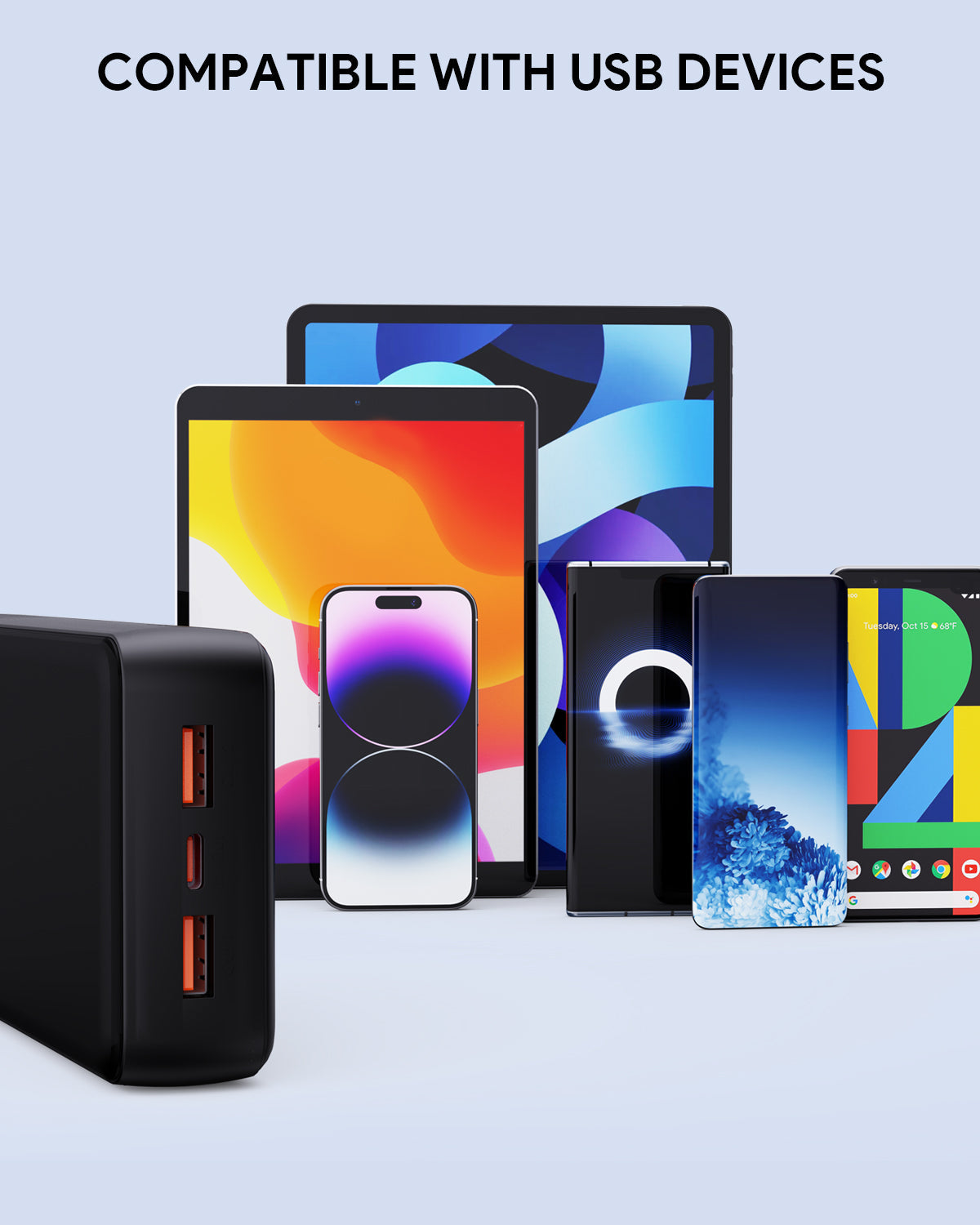 AUKEY PB-N93 Basix Plus ll 22.5W 20000mAh Ultra Slim USB C Power Bank