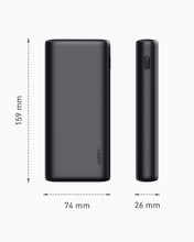 Load image into Gallery viewer, Aukey PB-Y37 20000mAh 65W PD Powerbank, Fast Charge Portable charger for iPhone 13 12 11 Android MacBook Nintendo Switch
