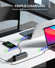 Load image into Gallery viewer, AUKEY PB-Y45 27,600mAh 140W Ultra-Fast Charging Power Bank with Smart Digital Display
