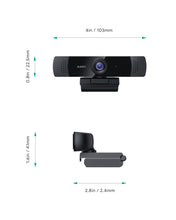 Load image into Gallery viewer, Aukey PC-LM1E Stream Series 1080P Dual-Mic Webcam For Meetings, Gaming, Live Streaming On Mac Windows
