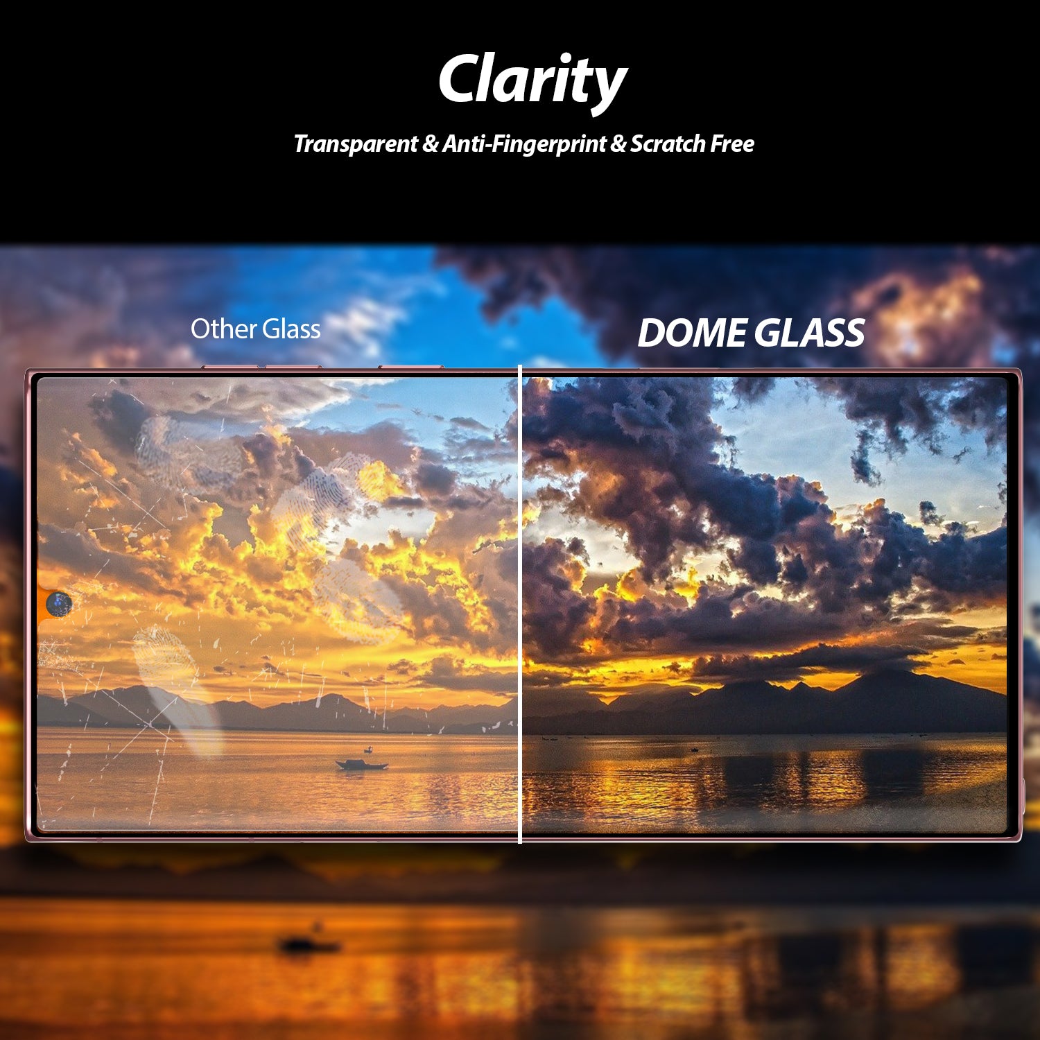 Whitestone Dome Tempered Glass for S22 ULTRA