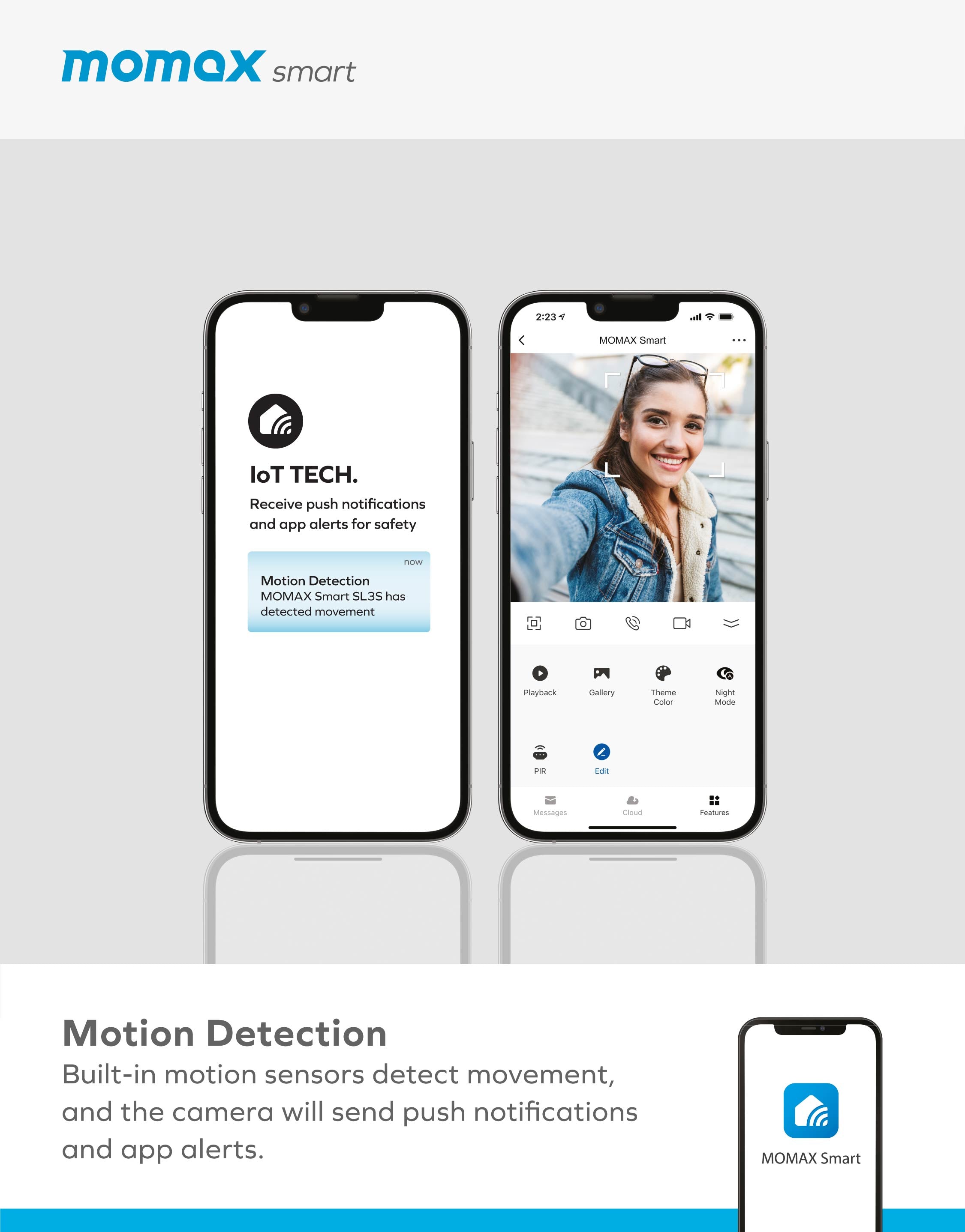 Momax SL3 Smart Bell IoT IP Camera Doorbell