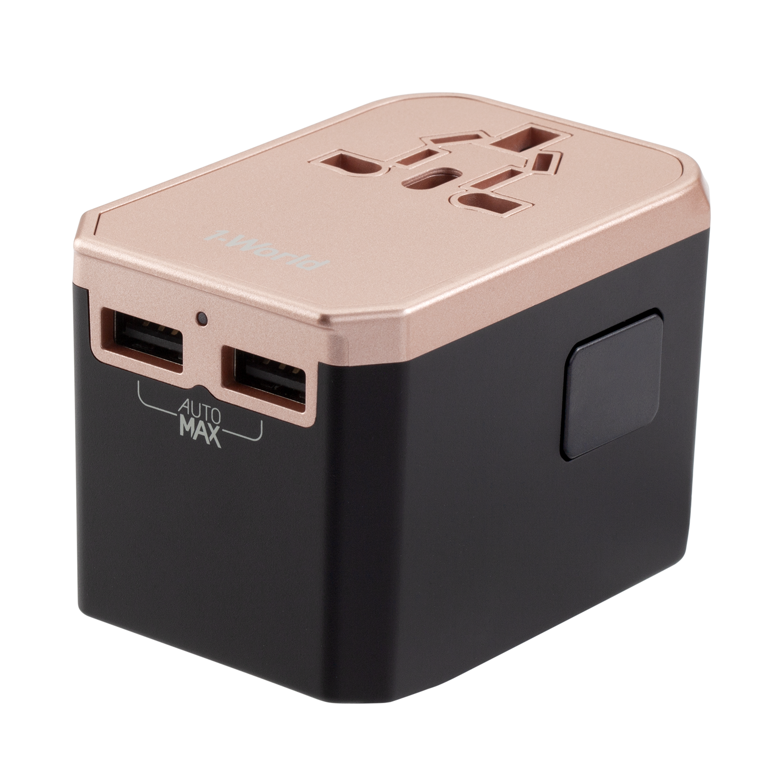 Momax UA7 1-World AC Travel Adapter (Type-C 30W PD + 3 USB-A)