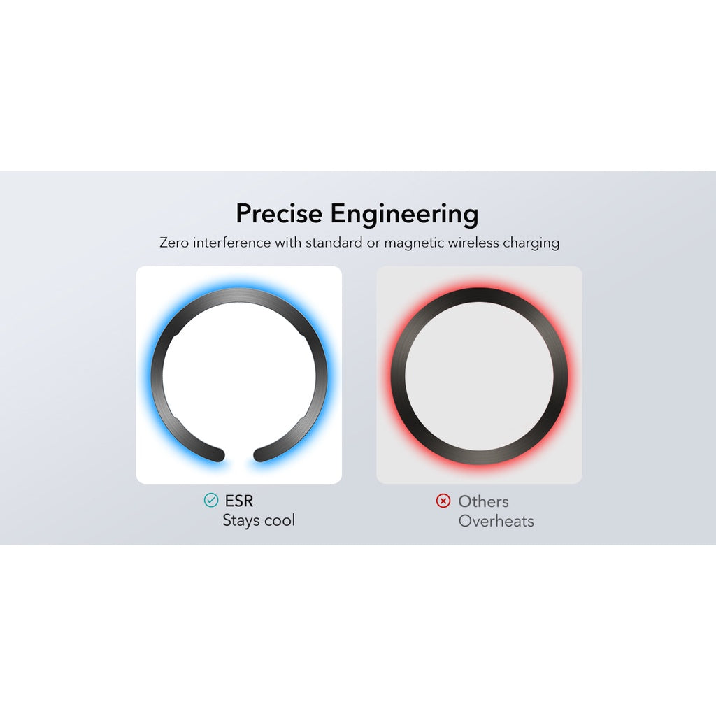 ESR HaloLock Ring - Black & Silver