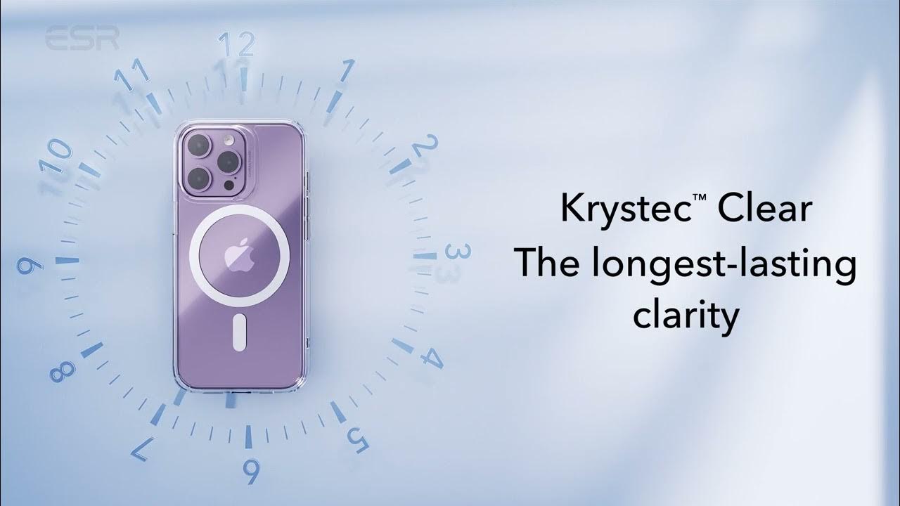 ESR Krystec Clear Case with HaloLock for iPhone 14 /14 Pro / 14 Plus / 14 Pro Max
